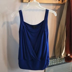 Blue layered tank top
